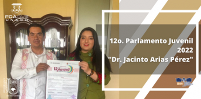 12o. Parlamento Juvenil 2022, "Dr. Jacinto Arias Pérez"