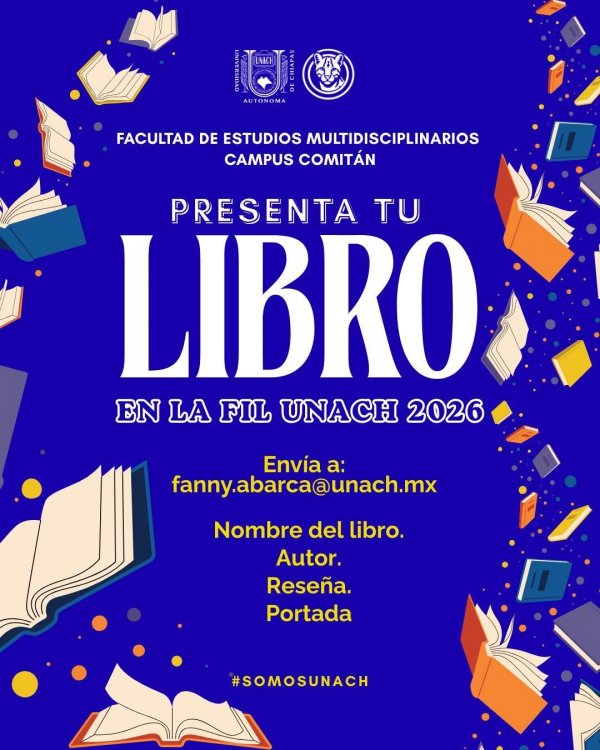 FEM-COMITÁN TE INVITA A PRESENTAR TU LIBRO EN LA XIII FIL 2026