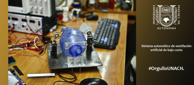 UNACH trabaja en la creación de un sistema automático de ventilación artificial de bajo costo.