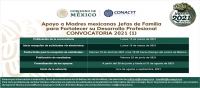 BECAS| "Apoyo a Madres Mexicanas Jefas de Familia Para Fortalecer su Desarrollo Profesional 2021"